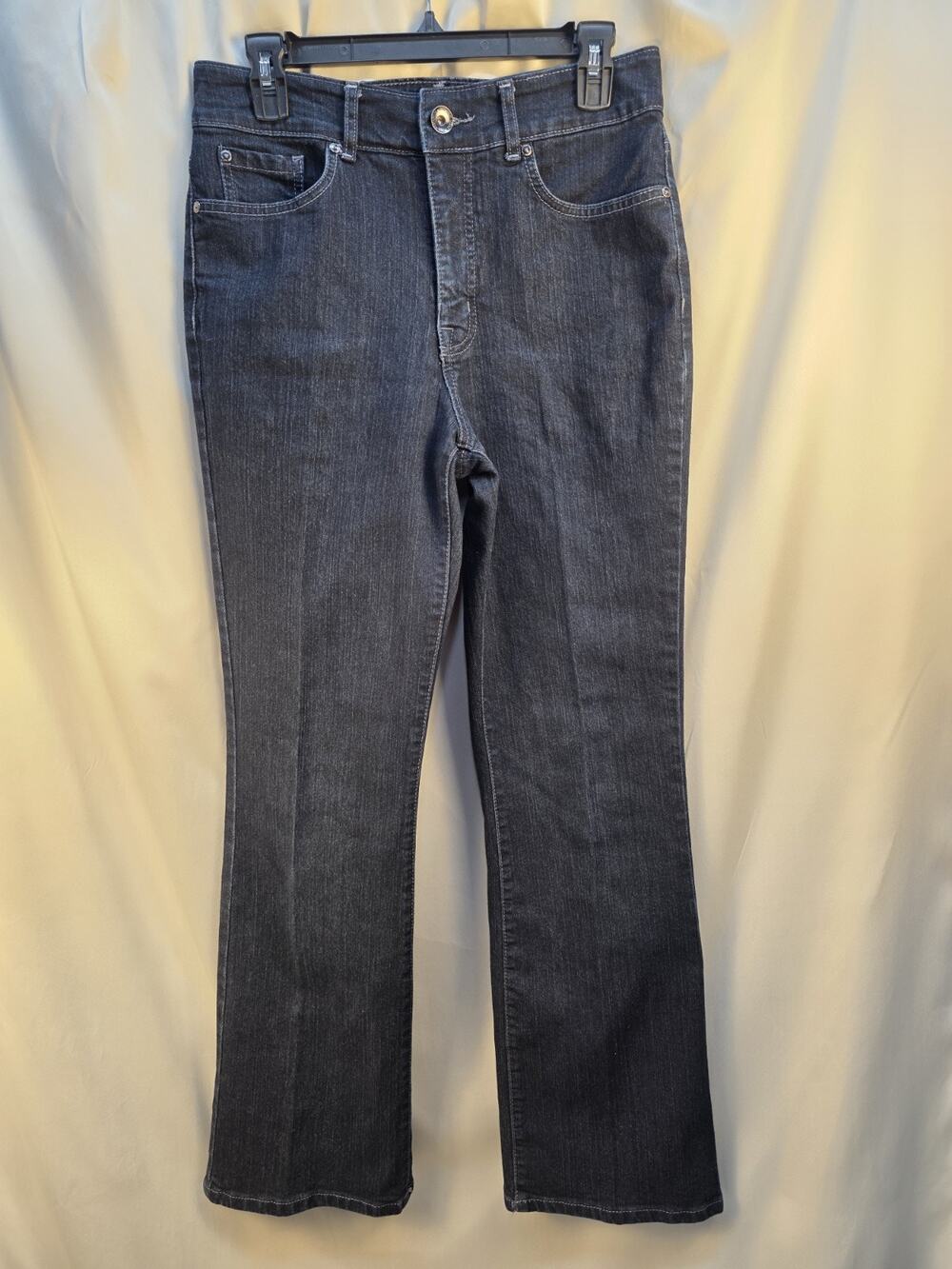Nine West Marianna Women's Size 10 Jeans Dark Wash Tummy Control Bootcut Classic